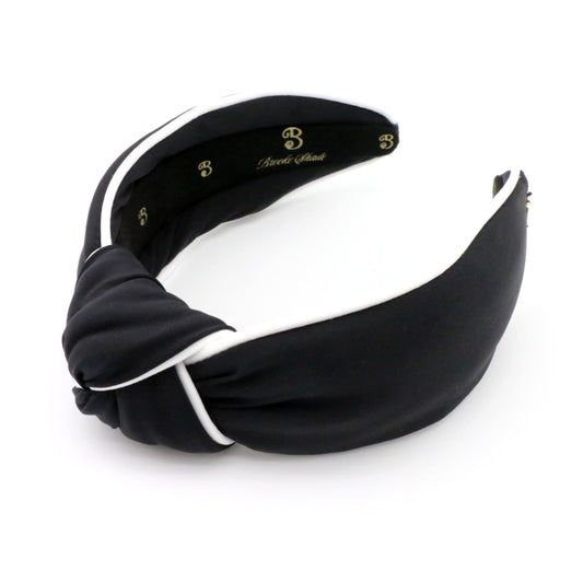 80s Miami Black & White Piping Neoprene