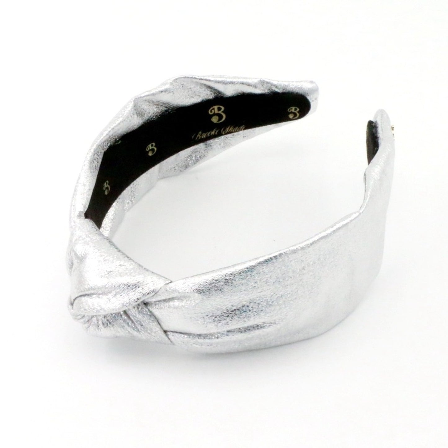 The Metallic Silver Low Knot