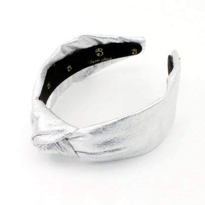 The Metallic Silver Low Knot