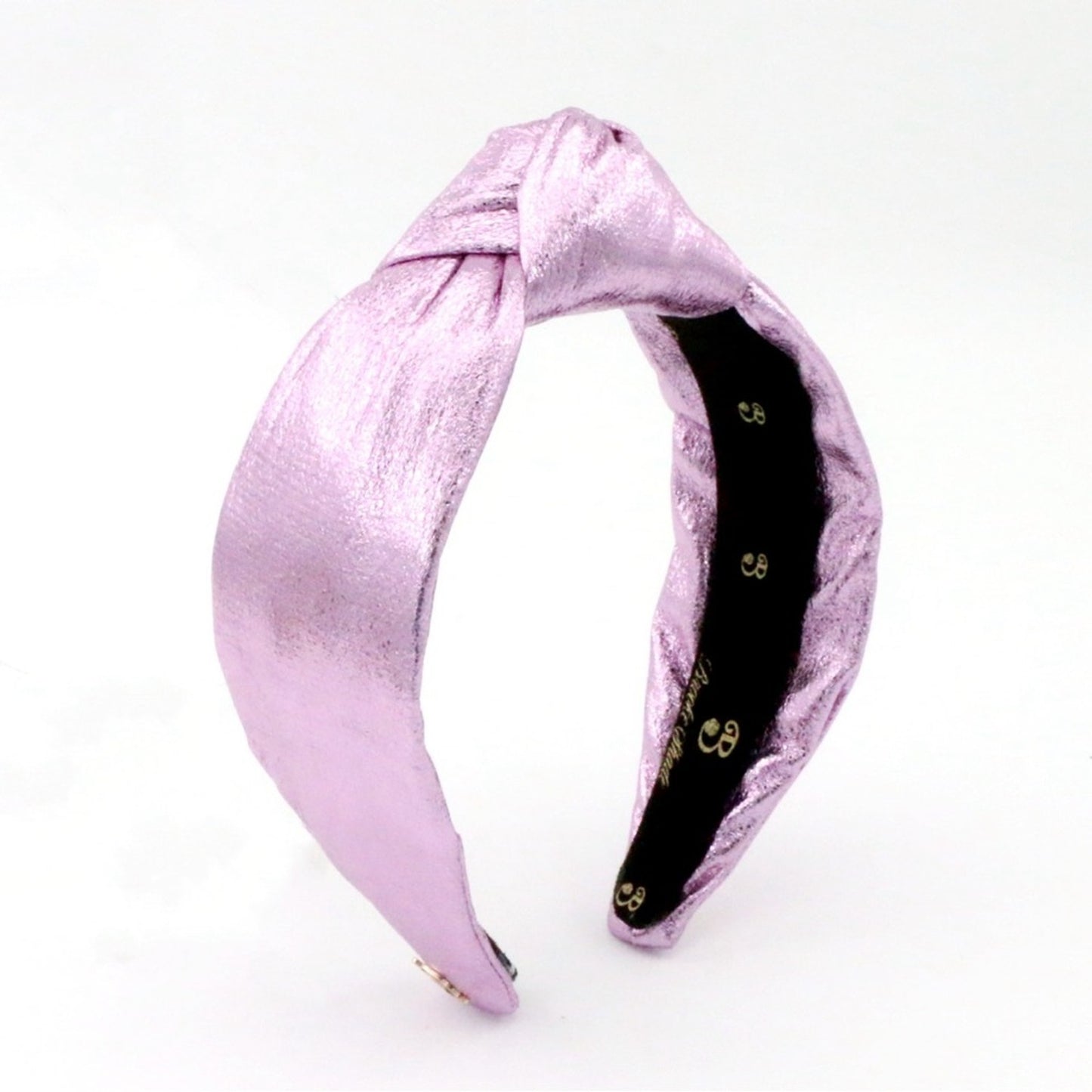 The Metallic Pink Topknot Headband