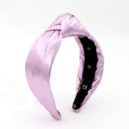 The Metallic Pink Topknot Headband
