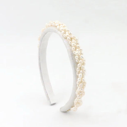 The Real Fresh Water Pearl Braided Headband