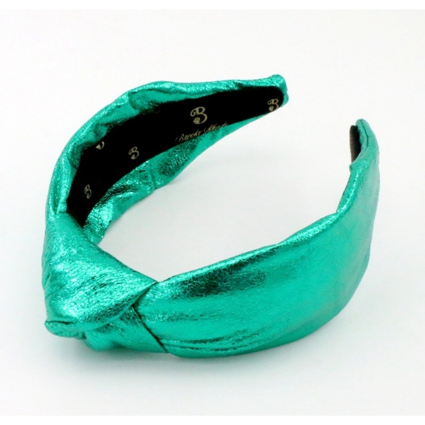 The Metallic Christmas Green Topknot