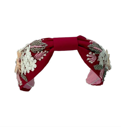 NEW The Pink Iridescent 3D Flower Beaded Headband