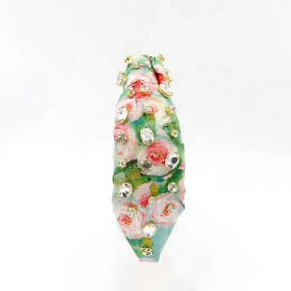 The Monet Inspired Roses Jewel Headband