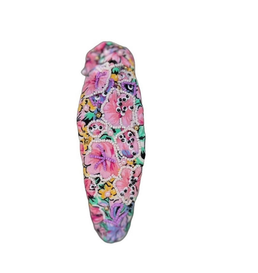 The Hawaii Flowers Beaded Headband