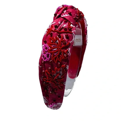 The Anthropology Floral Beaded Headband