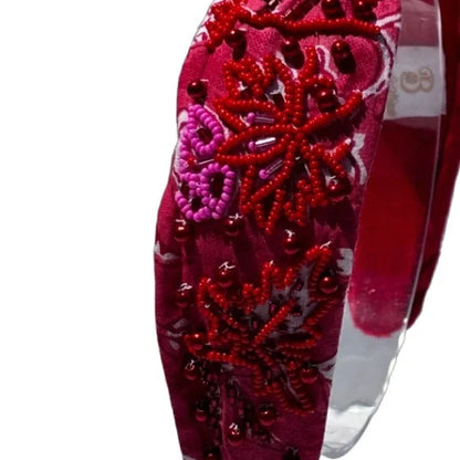 The Anthropology Floral Beaded Headband