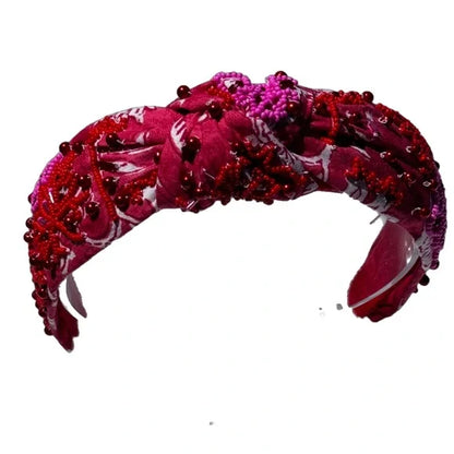 The Anthropology Floral Beaded Headband