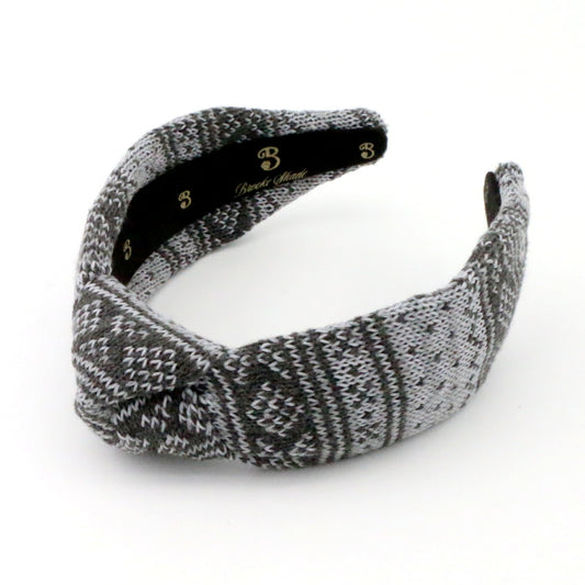 The Cold Grey FairIsle Sweater Headband