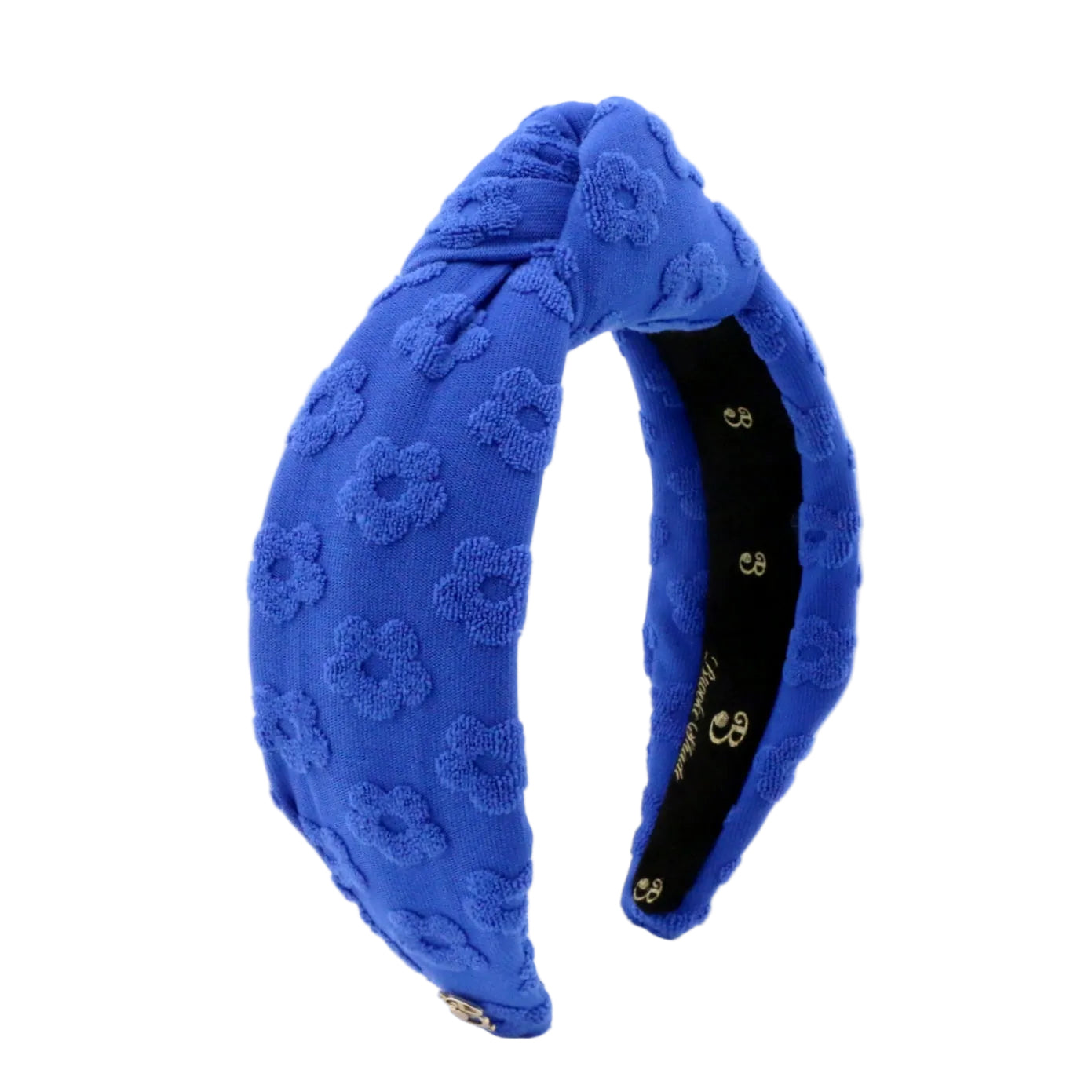Le Bleu Fleur Terry Cloth Topknot