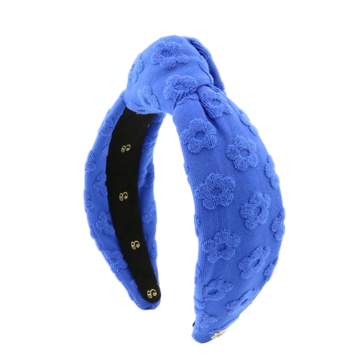 Le Bleu Fleur Terry Cloth Topknot