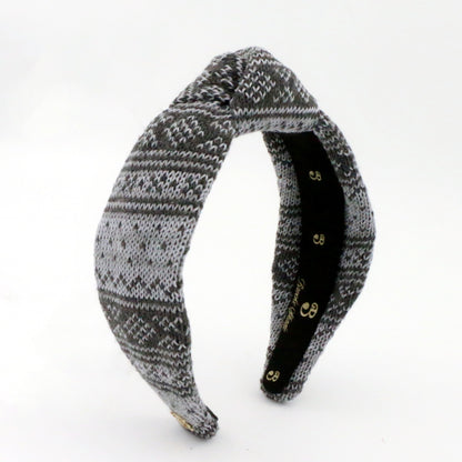 The Cold Grey FairIsle Sweater Headband