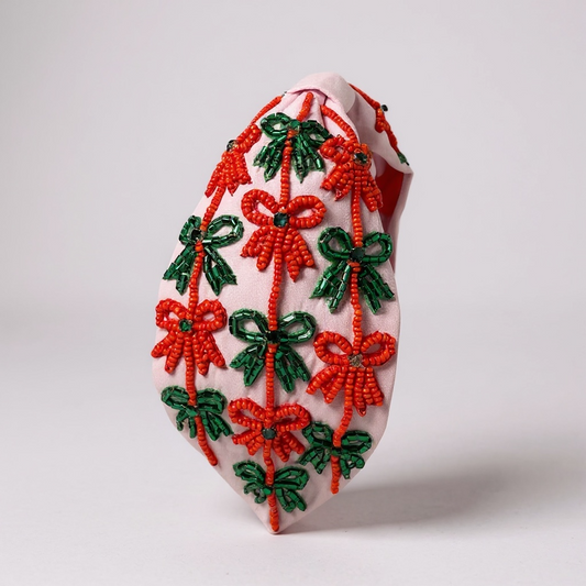 The Christmas Bow Rhinestone Headband