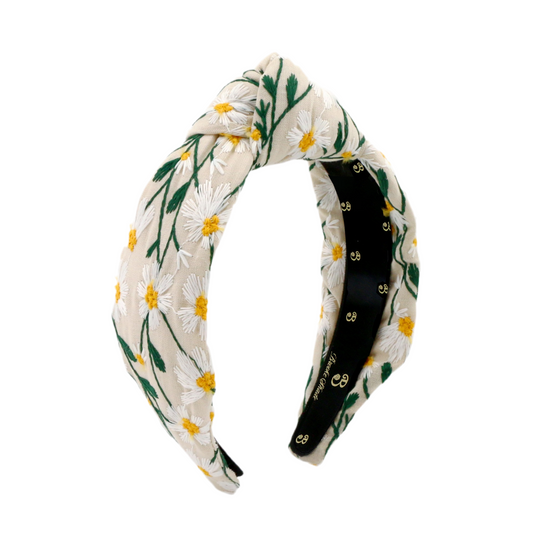 The Daisy Embroidered Topknot