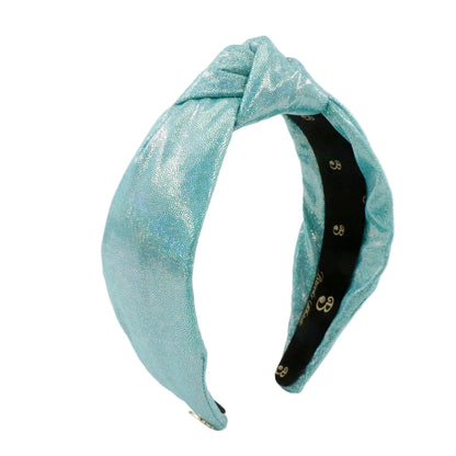 Blue Lagoon Shimmer Topknot Headband