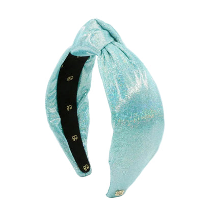 Blue Lagoon Shimmer Topknot Headband