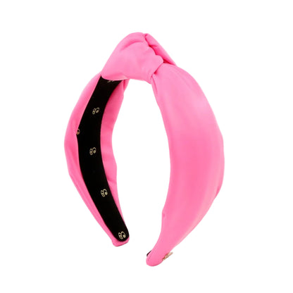 The Bubblegum Pink Leather Headband