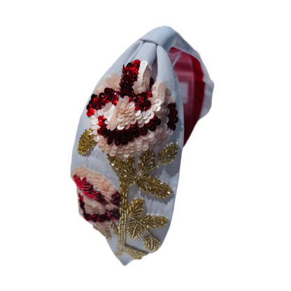 The Sequin Rose Floral Headband