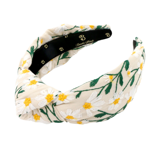 The Daisy Embroidered Topknot