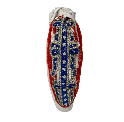 NEW The Patriotic Bow Sequin Crystal Headband