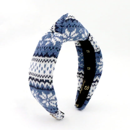 The Nordic Blue FairIsle Sweater Headband