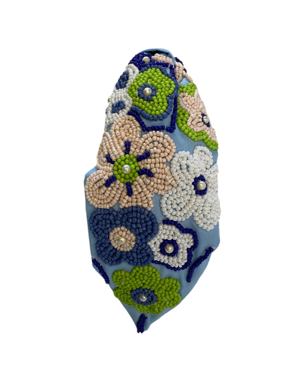 The Lilly Flower Pop Beaded Headband