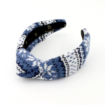 The Nordic Blue FairIsle Sweater Headband