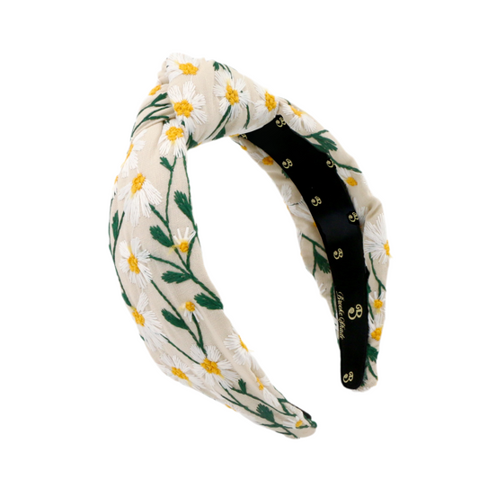 The Daisy Embroidered Topknot
