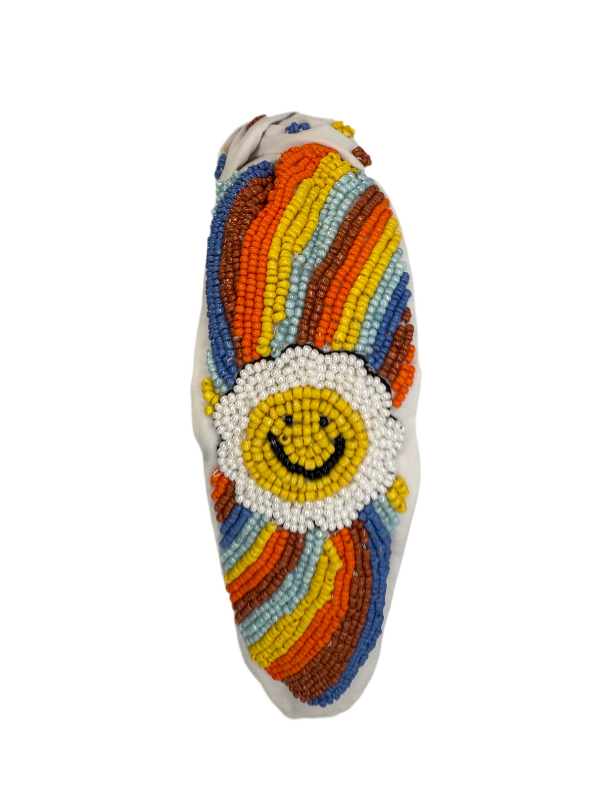 230. NEW The Rosemary Flower Lemon Beaded Brooke Shade Designer Headband The Groovy Flower Daisy Beaded Headband – Brooke Shade main image 2