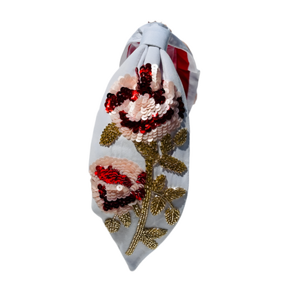 The Sequin Rose Floral Headband