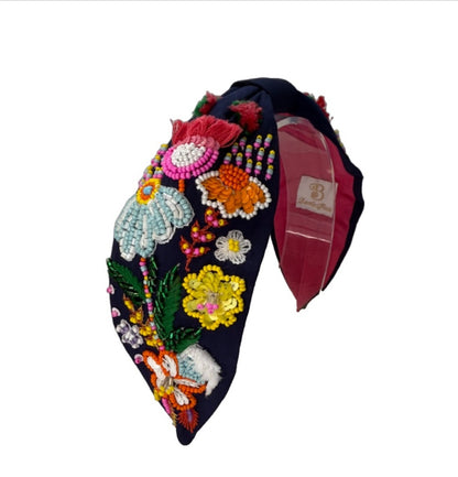 NEW The Bright Flower Garden Beaded Headband