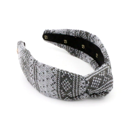 The Cold Grey FairIsle Sweater Headband