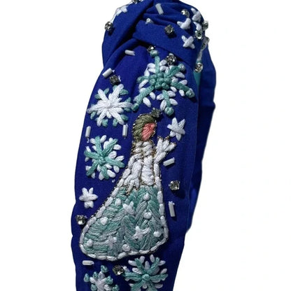 The Ice Princess Embroidery Headband