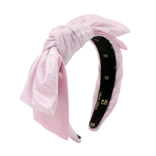 The Glitter Pink Bow Headband