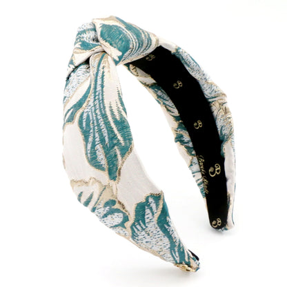The Teal Hibiscus Brocade