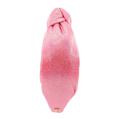 Flamingo Pink Mermaid Topknot Headband