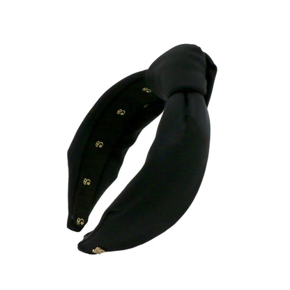 The Black Neoprene Neoprene Topknot