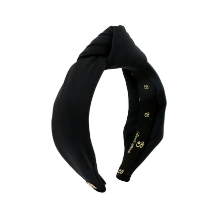 The Black Neoprene Neoprene Topknot