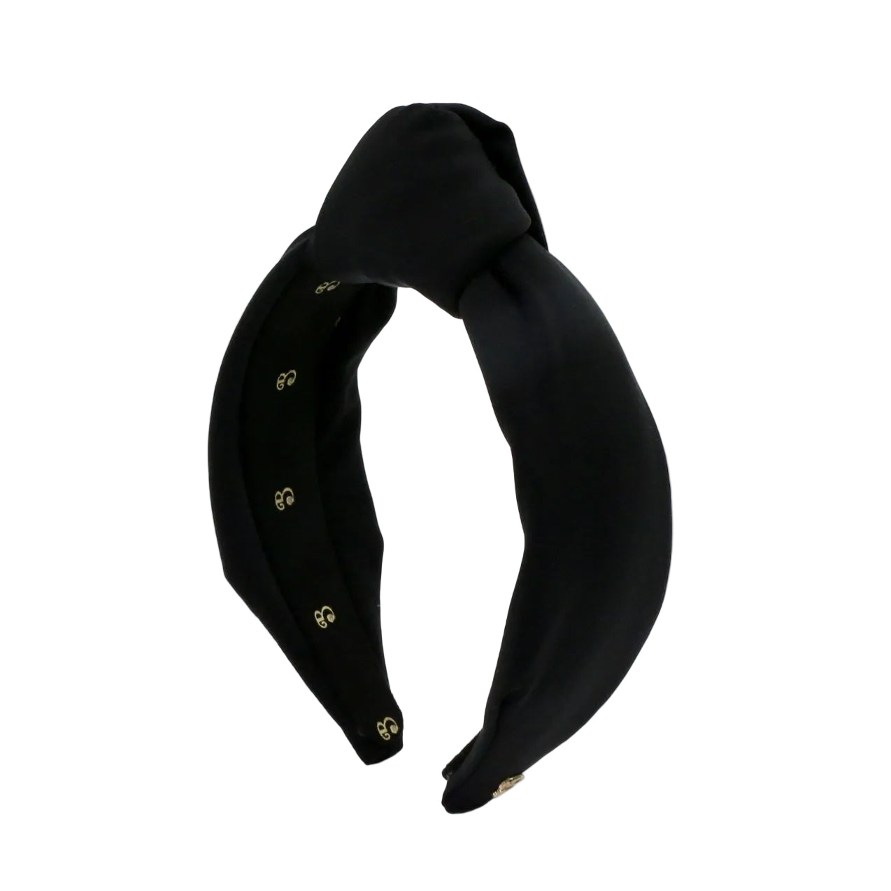 The Black Neoprene Neoprene Topknot