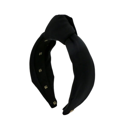 The Black Neoprene Neoprene Topknot