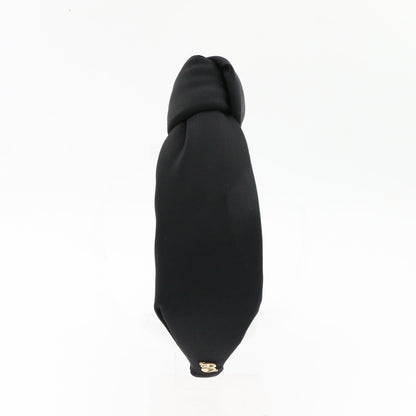 The Black Neoprene Neoprene Topknot