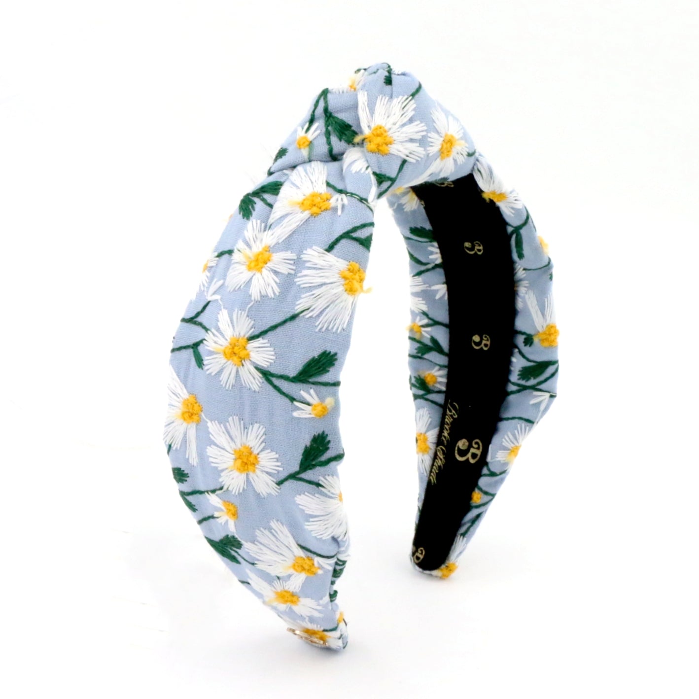 The Cloud Daisy Embroidery Topknot