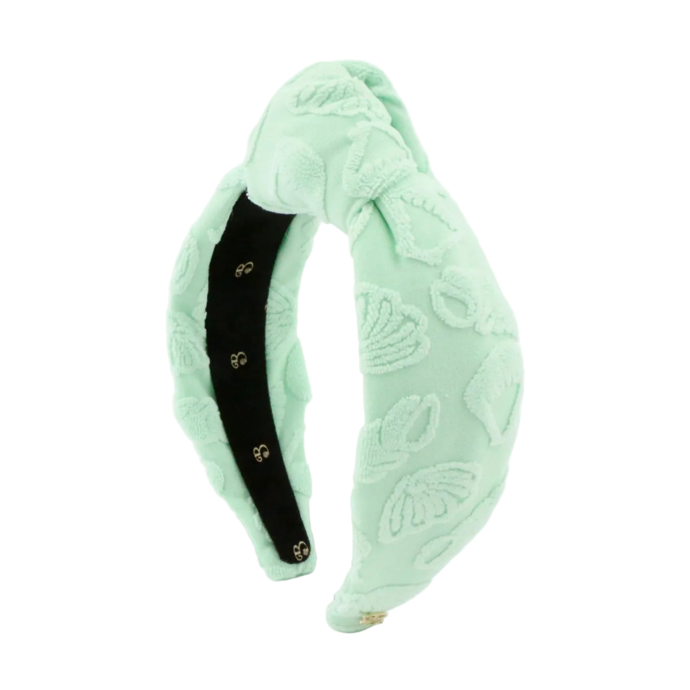 The Sea Mint Seashell Terry Topknot Headband