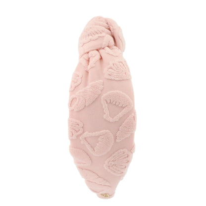 The Sunrise Pink Seashell Terry Topknot