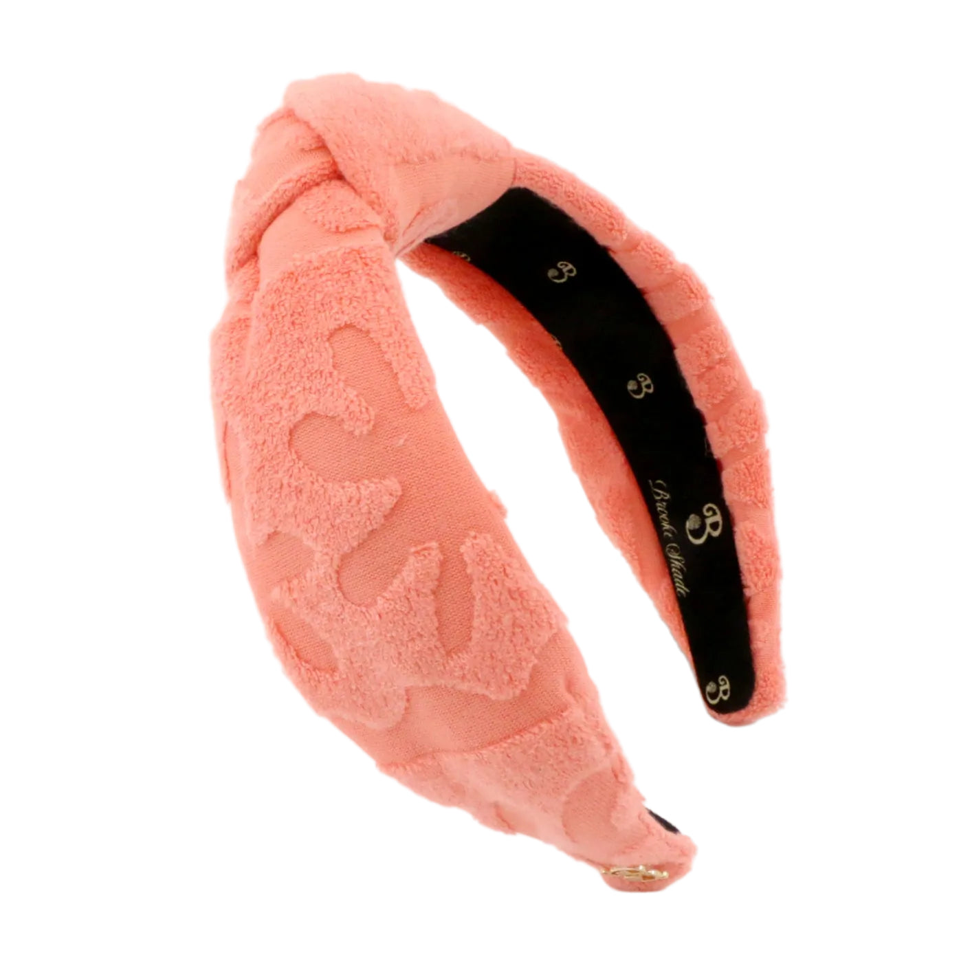 The Ocean Coral Terry Cloth Topknot