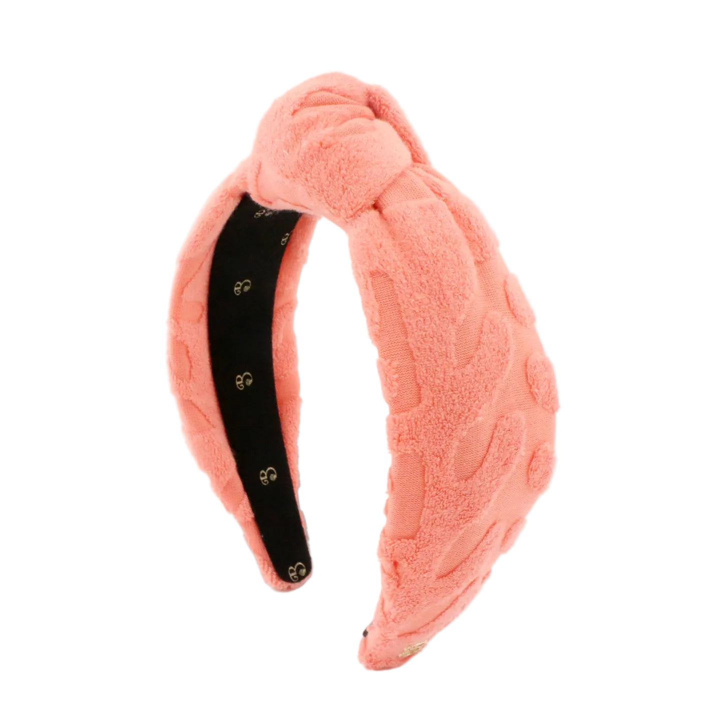 The Ocean Coral Terry Cloth Topknot