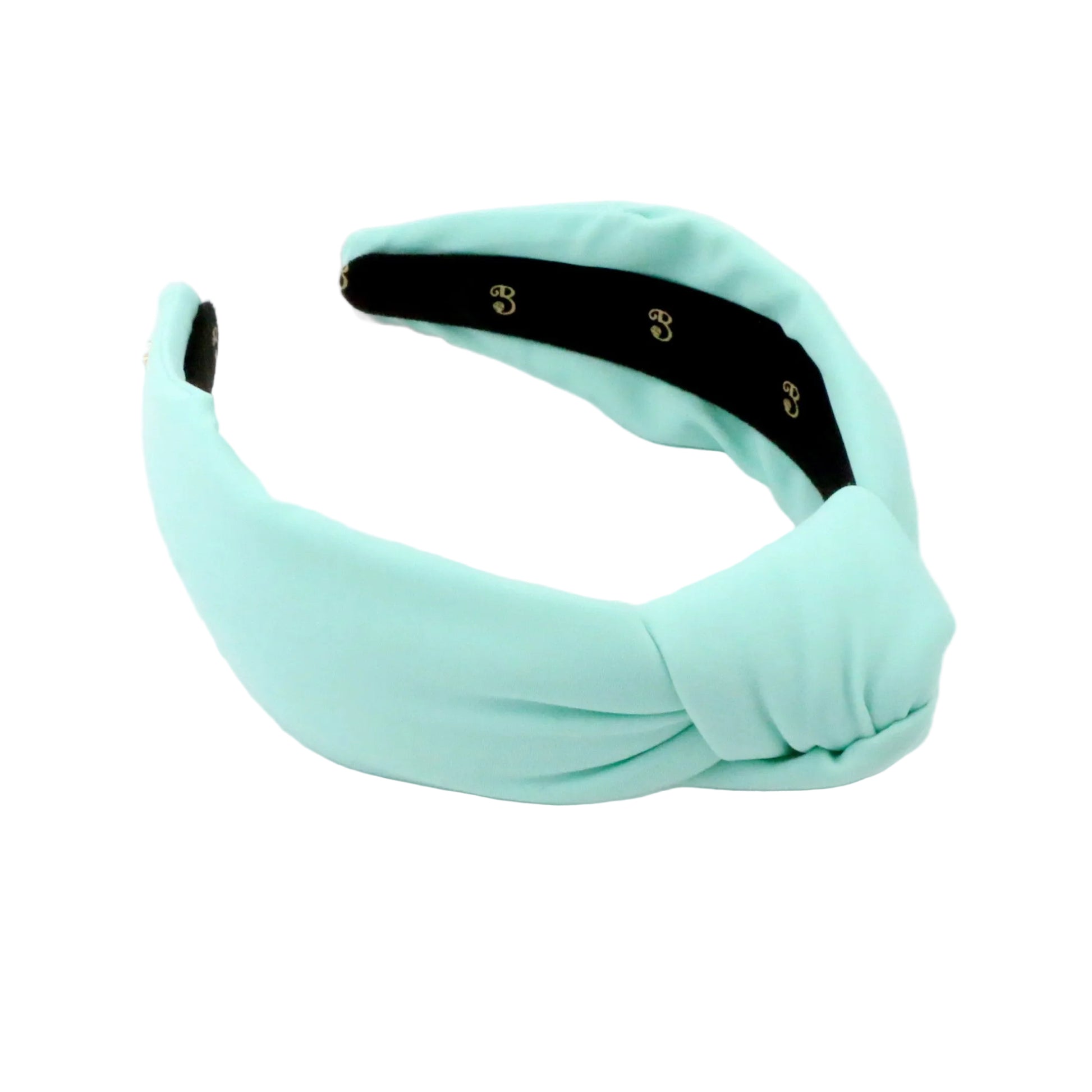 Ice Blue headband on a white background