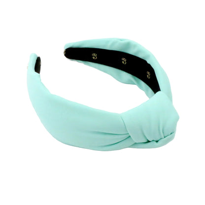 Ice Blue headband on a white background