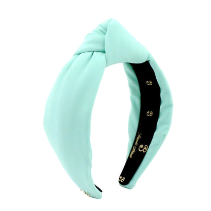 The Ice Blue Neoprene Topknot Headband